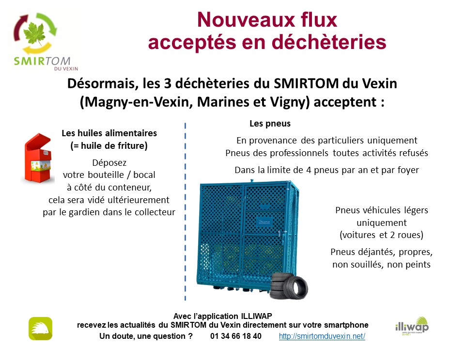 Nouveaux flux sur les déchèteries du SMIRTOM du Vexin